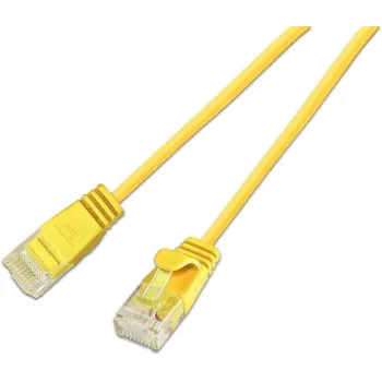Wirewin SLIM KAT6A 10 Gigabit Light patch kabel, U/UTP, Ø 3,6 mm, žuti, 10 m SLIM-L-UU-K6A 10.0 YE