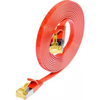 Wirewin Cat6a U/FTP Slim Ethernet patch kabel, RJ45, crveni, 1m PKW-STP-SLIM-K6A 1.0 RT