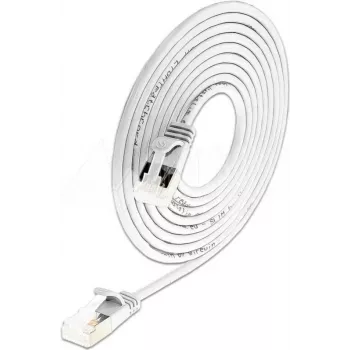 Wirewin Light patch kabel okrugli U/FTP Cat 6a bijeli 5,0m vitak, oklopljen, PoE, fleksibilni tanki kabel za posebne primjene (PKW-LIGHT-STP-K6A 5.0 WS)