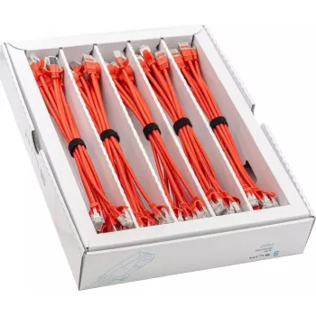 Wirewin SLIM-LS-K6A 0.25 RD 50 - Cat.6A U/FTP Slim Ethernet patch kabel, 0,25m, crveni, 50 komada