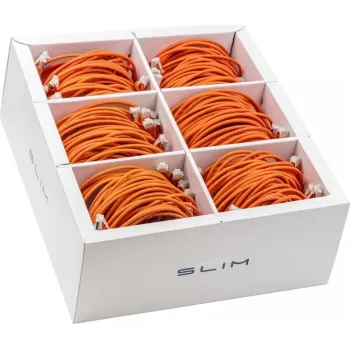 Wirewin SLIM-LS-K6A 0.5 OR 90 Cat.6A U/FTP Slim patch kabel, 0,5m, narančasti, 90 komada