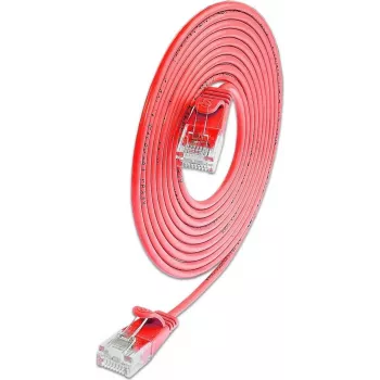 Wirewin SLIM KAT6A 10 Gigabit Light patch kabel okrugli, U/UTP, Ø 3,6 mm, crveni (SLIM-L-UU-K6A 0.1 RD)