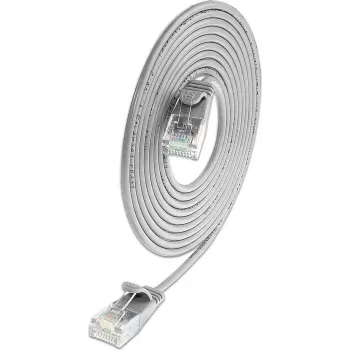 Wirewin SLIM Cat6A 10 Gigabit Light patch kabel okrugli, U/UTP, Ø 3,6 mm, sivi (SLIM-L-UU-K6A 2,0)
