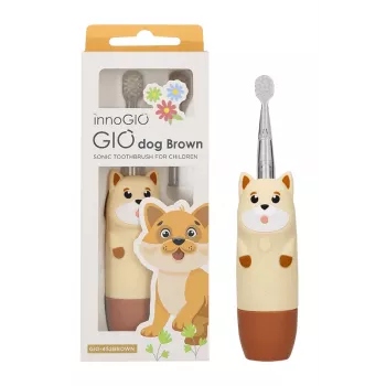 InnoGIO GIOdog 2+ GIO-452BROWN zvučna četkica za zube, smeđa