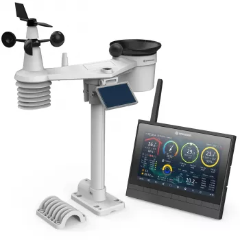 BRESSER Wetter Center 9-in-1 MeteoChamp HD WLAN Weather Station