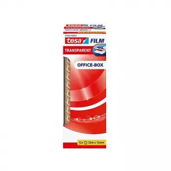 Tesa 57402 Office Box prozirna pakirna traka, 33 m x 12 mm, 12 rola