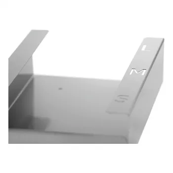 Bartscher dozator za rukavice K30 850025, srebrni nehrđajući čelik