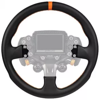 Simagic ZS-330RR kožni obruč volana, 330mm, crveni šavovi, bez glavčine