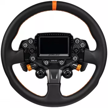 Simagic ZS-330RR kožni obruč volana, 330mm, crveni šavovi, bez glavčine