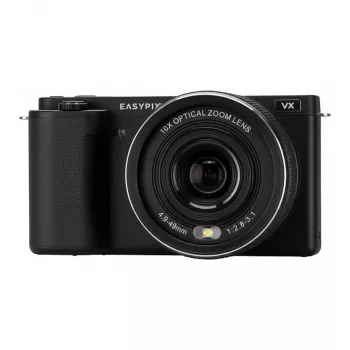 Easypix PowerPro VX6430 digitalni fotoaparat sa sklopivim zaslonom - 64MP, 10x optički zoom, 4K video, crni 20205
