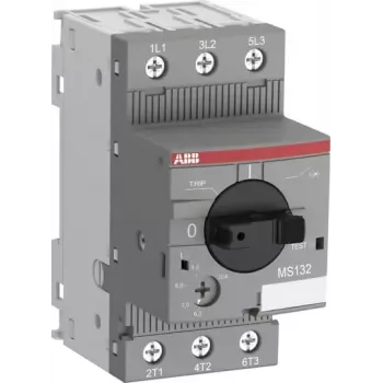 ABB MS132-6.3 Motor Protection Switch, 4.0-6.3 A, 3-Pole, Thermal-Magnetic 1SAM350000R1009