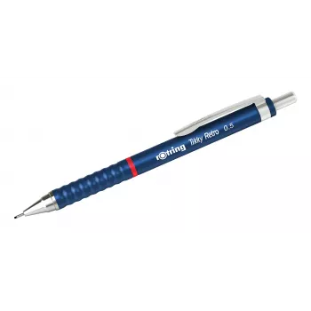 Rotring Tikky Retro Mechanical Pencil 0.5 mm, Blue Chrome Trim 2202566