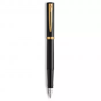 Waterman Allure Impression nalivpero, crno sa zlatnim ukrasima, srednji vrh 2225500