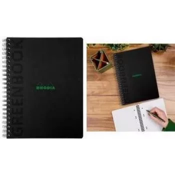 Rhodia Greenbook College blok A4+ kockasti crni 119922C