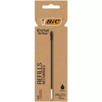 BIC Cristal RE'NEW uložak za kemijsku olovku, crni, fini 0,32 mm, 1 komad 503839
