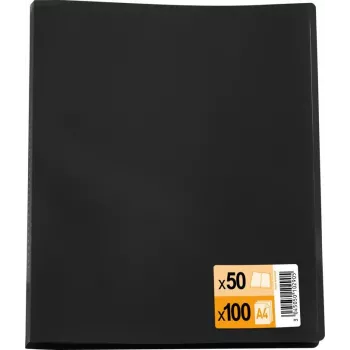 ELBA DIN A4 prezentacijska mapa Standard, 50 folija, crna, PP 0,3 mm 32041009