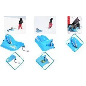 EDA Bobee Bob Toddler Sled with Dual Handbrakes, Blue 10765 B.SU/SK S