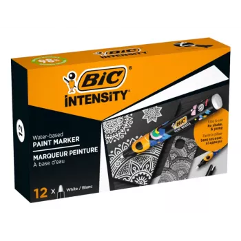 BIC Intensity permanentni marker, bijeli, okrugli vrh, 1,5-2,3 mm, 1 komad, 98% reciklirano 5274251