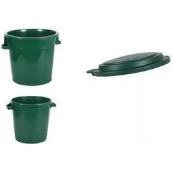 EDA 75 L Outdoor Waste Bin Green Recycled Plastic 013011 V.CA VX8