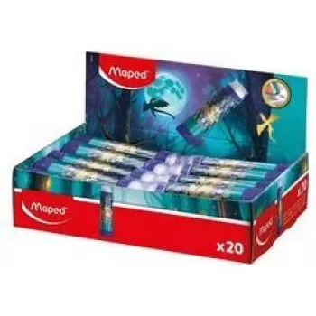 Maped DRAGON Plastic Eraser, Lipstick Format, Twist-Out, 20-Piece Display 152025