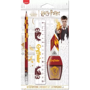 Maped Harry Potter Gryffindor set za pisanje, 4 dijela, blister pakiranje (981880)