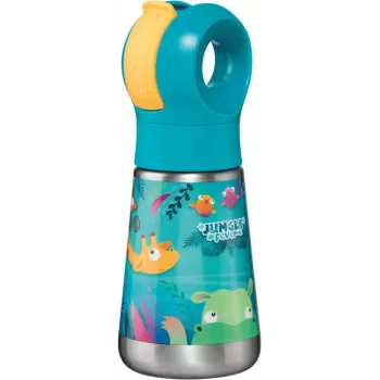 Maped PICNIK izotermna boca za vodu Jungle Fever 350 ml nehrđajući čelik tirkizna sa slamkom