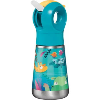 Maped PICNIK izotermna boca za vodu Jungle Fever 350 ml nehrđajući čelik tirkizna sa slamkom