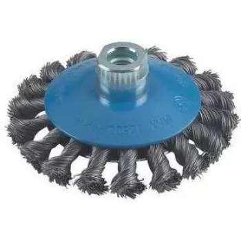 Bosch konusna četka, čvorasta čelična žica, 100 mm, 0,5 mm, 12500 o/min, M14 2608622011