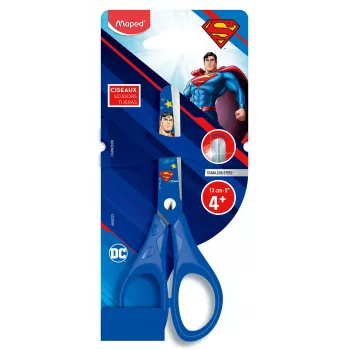 Maped Superman škare za ručni rad, zaobljeni vrh, 130 mm, plave 464233