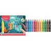 Maped Jungle Fever jumbo trokutaste voštane bojice, 12 raznih boja, životinjski motivi, kartonska kutija, od 1 godine