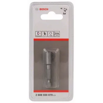 Bosch nastavak za utični ključ 1/4 inch pogon 7 mm šesterokut 50 mm duljina krom-vanadij čelik 2608550070
