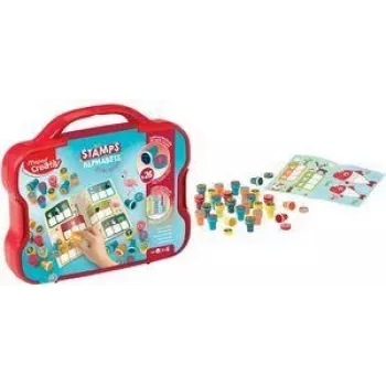 Maped Creativ samotinteći set žigova s abecedom, 26 slova, plastična kutija 907089