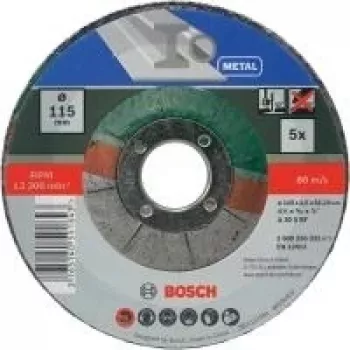 Bosch A 30 S BF rezna ploča, 115 mm x 1,0 mm x 22,23 mm, zakrivljena sredina, 5 komada 2609256332