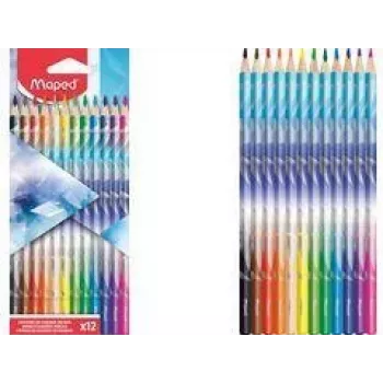 Maped ARCTIC trokutaste bojice, 12 različitih boja, mekana mina otporna na lomljenje, kartonska kutija 831734