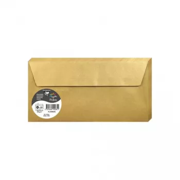 Clairefontaine Pollen DL omotnica, zlatna, 120 g/m², pH-neutralna, bez kiselina, 110 x 220 mm, 1 komad 50085C
