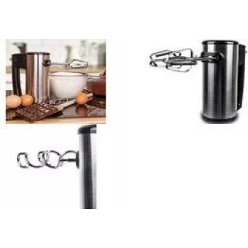 Little Balance ručni mikser Inox 400, 400 W, nehrđajući čelik, elegantni crni dizajn s oblogom od nehrđajućeg čelika (LB 8460)
