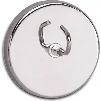 MAUL magnetska kuka s velikom kukom, unutarnja upotreba, nehrđajući čelik i čelik, promjer 52 mm, univerzalna kuka, za pločice i metal 61555-96