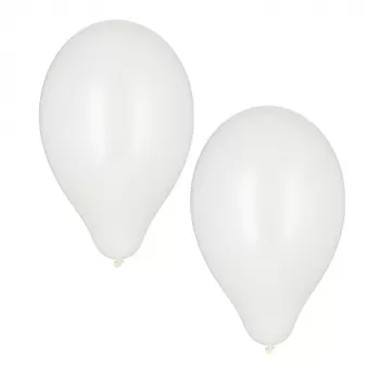 PAPSTAR bijeli baloni od lateksa, promjer 250 mm, pakiranje od 100 komada, prikladni za helij 18956