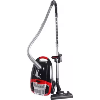 Fakir 3843003 usisavač, 700 W, vrećica za prašinu 3 L, HEPA filtar, usisavač za suho usisavanje, crveno-crni