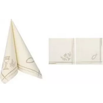 PAPSTAR ROYAL Collection salvete Communion / Confirmation, 40 x 40 cm, 1/4 preklop, 3-slojne, premium tissue, bijele, 50 komada (37042)