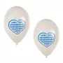 PAPSTAR bavarski plavo-bijeli balon od lateksa, promjer 250 mm, 1 komad 81949