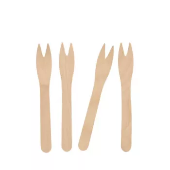 PAPSTAR pure vilica za pomfrit, brezovo drvo, 121 mm, biorazgradiva, 1 komad 82557