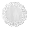 PAPSTAR okrugla podloga za tortu, 320 mm, bijeli reljefni čipkasti papir, 40 g/m², 1 komad (12456)