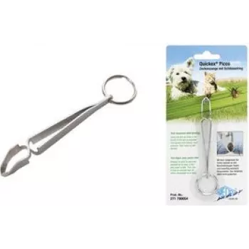 WEDO PICCO Tick Remover Pliers with Keyring, Metal, 1 Piece 271 790054
