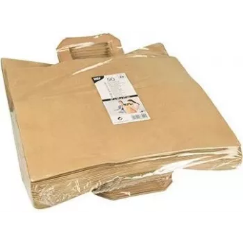 PAPSTAR papirnata vrećica za nošenje, 320 x 170 x 270 mm, smeđi kraft papir, 70 g/m², nosivost 5 kg, s ručkom - 1 komad (86449)