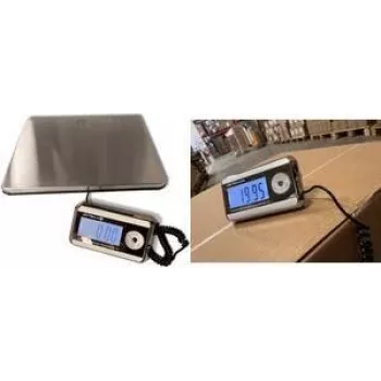 Little Balance LB 8371 Pro e-200 digitalna vaga za pakete, kapacitet 200 kg, očitanje 50 g, platforma od nehrđajućeg čelika, odvojeni LCD zaslon