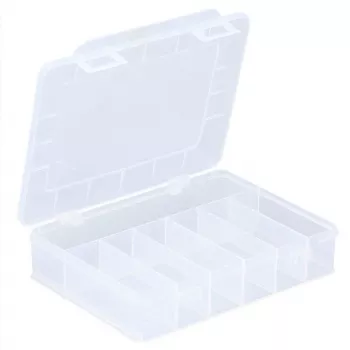 ALLIT EuroPlus Basic kutija s priborom 18/7, prozirni visokootporni polipropilen, 7 pretinaca, crna 457180