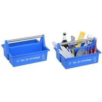 allit McPlus Carry Roi kutija za alat, plava, s aluminijskom ručkom, 2 velika pretinca 8500905016