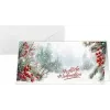 SIGEL DS645 Christmas Card Scandinavian Snow, DIN Lang Landscape, 250 gsm White Cardboard, Inkjet/Laser/Copier, 1 Piece