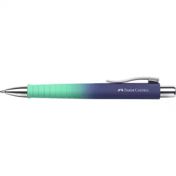 Faber-Castell Poly Ball Urban kemijska olovka s mehanizmom na pritisak, Buzzing Blue, plava tinta, 0,6 mm širina linije (XB), 1 kom 241132